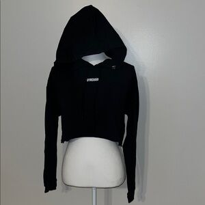 Gymshark Black Women's Cropped Hoodie